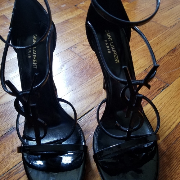 Cassandra YSL Logo Sandals Sz 42 - Picture 8 of 9